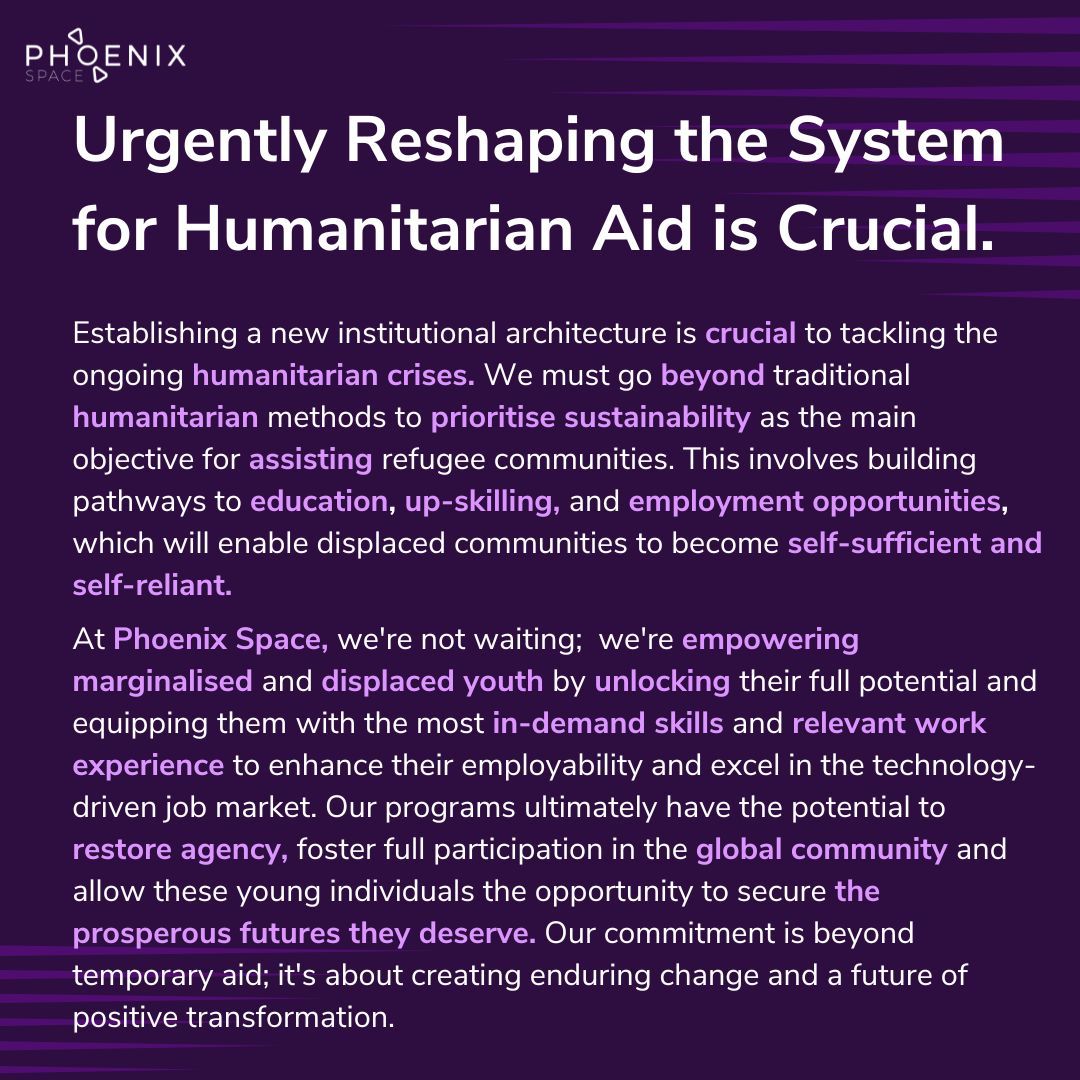 🌍 Prioritizing Sustainability: A New Approach to Humanitarian Aid for Refugee Communities.

Traditional humanitarian methods are no longer enough to assist refugee communities. Instead, we must focus on sustainability as the primary objective. 

#HumanitarianAid #RefugeeSupport