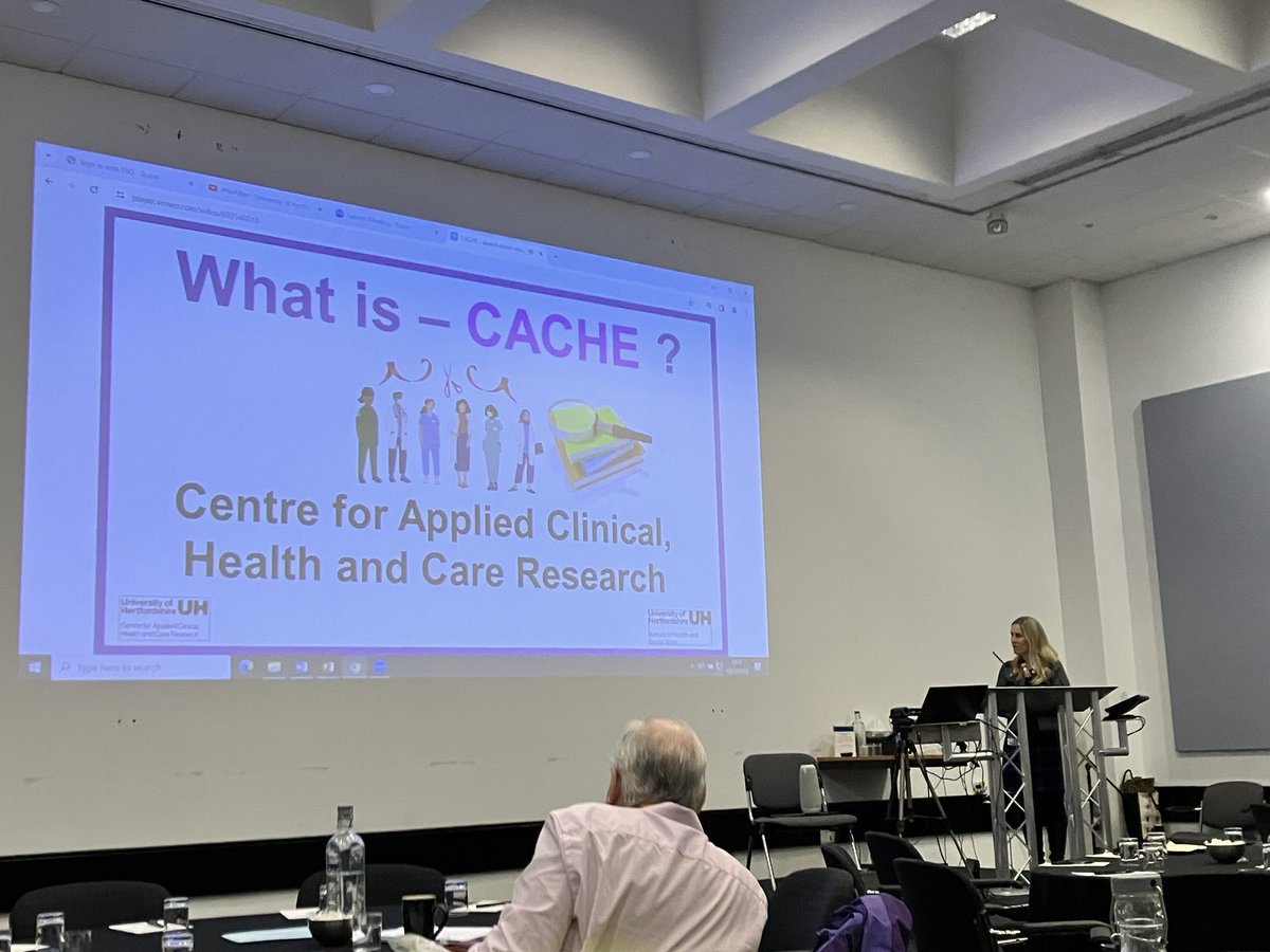 #UHCACHELaunch @drnatpat opens the Launch of the new CACHE Research centre @UH_HSK @DrJuliaWilliams @NHSEngland @NIHRinvolvement