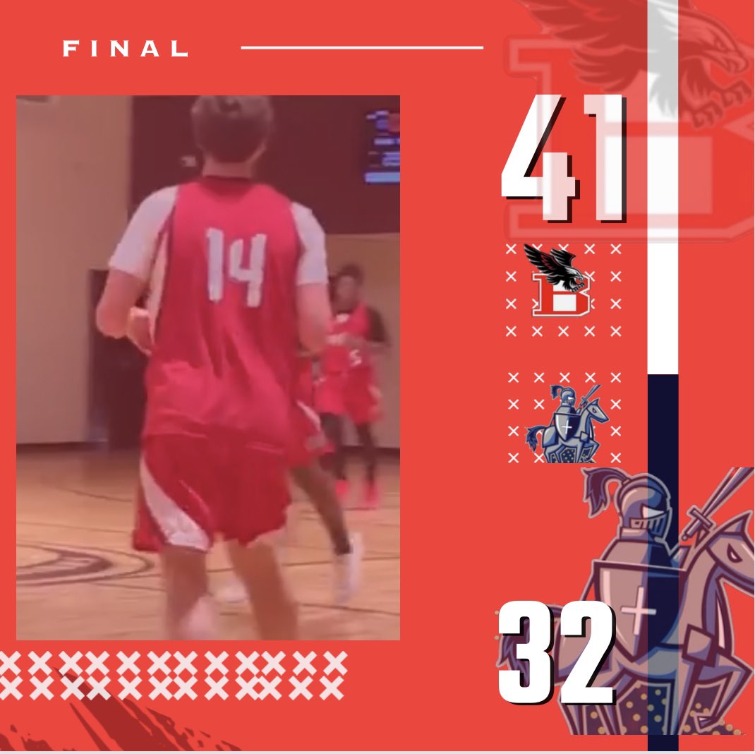 FINAL 🆚 CES Academy 
📊 Stat Leaders ⬇️
2024 Alex Stone, 21 Points
2024 Marquis Sams, 11 Points
#GoEagles