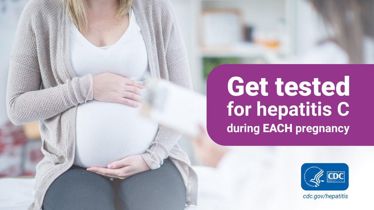 Approximately 6% of infants born to a mother with #HepatitisC will contract the virus. @CDCgov recommends all #Pregnant individuals get tested for #HepC. Ask your doctor if you’ve been tested! Learn more: bit.ly/376W0GX