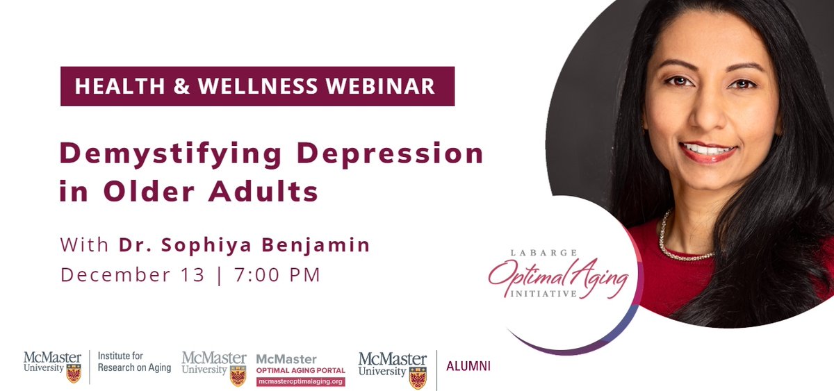 Tonight, Sophiya Benjamin, Schlegel Chair in Mental Health and Aging, will discuss the complexities surrounding late-life depression, exploring its causes, symptoms, and the unique challenges it presents, such as the impact of coexisting chronic illnesses. You’ll learn about how…