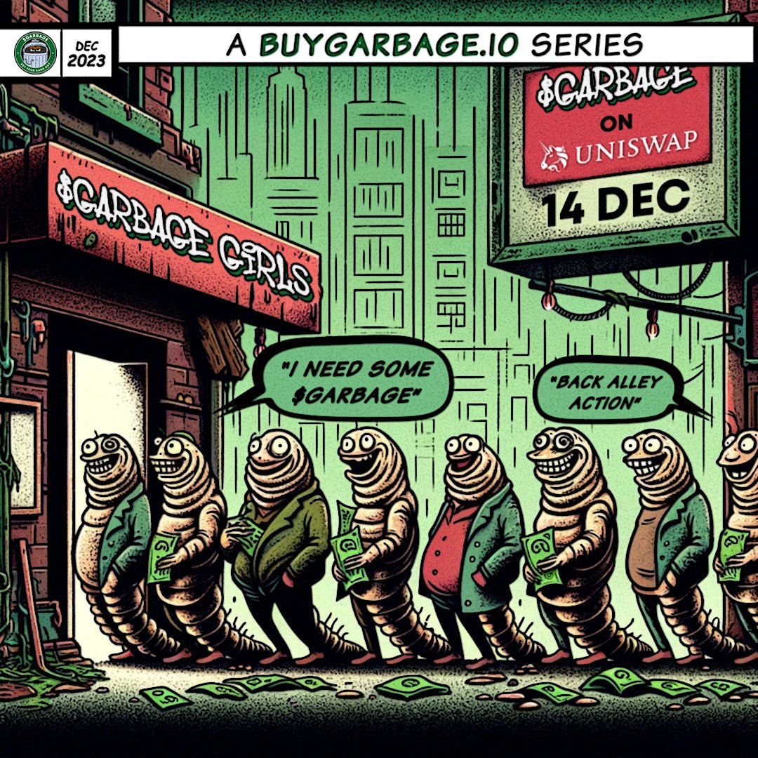 $1000 $GARBAGE AIRDROP! 💰

As our presale sold out so quickly, we thought we’d help  all the maggots lining up to go balls deep into $GARBAGE!

✅ Follow <a href="/buygarbage/">💰GARBAGE</a>
🔁 Repost
🤢 Tag your maggot friends

5 x $200 winners announced Dec 15th 🗑️