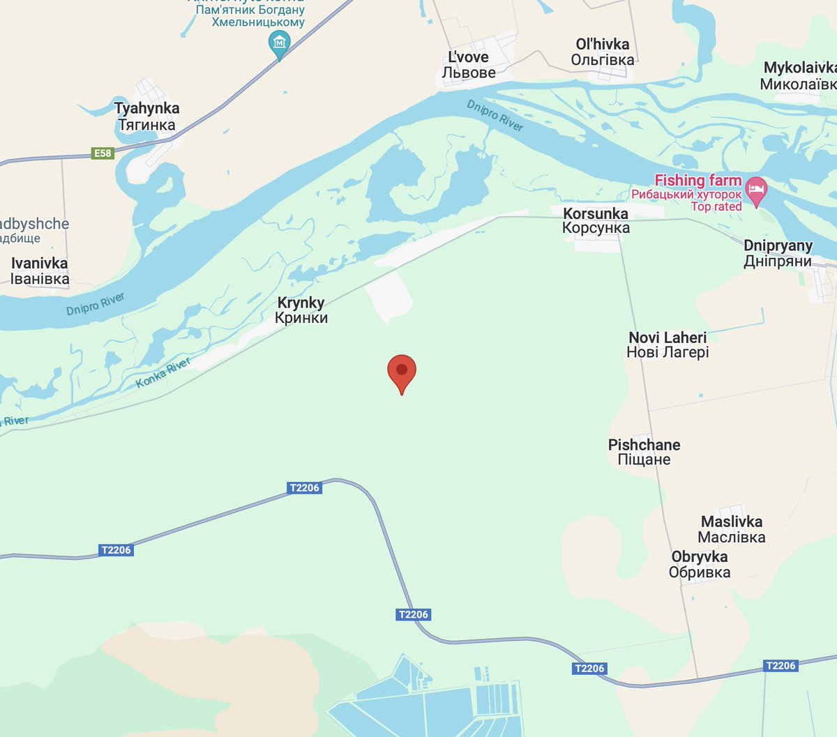 Ukrainian loitering munitions hit and destroyed a mortar firing position of Russian forces south of Krynky