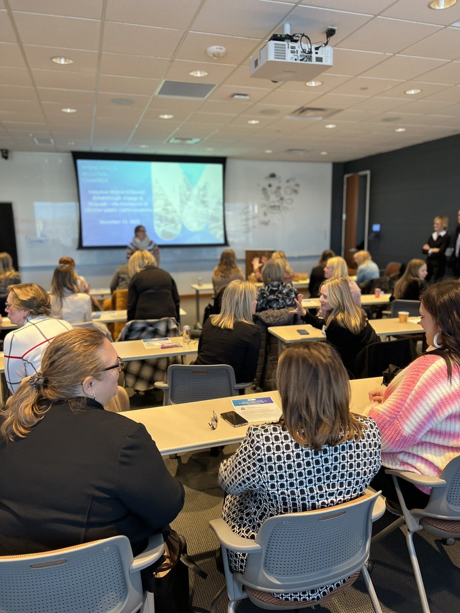 Hearing from Kris Patrow at <a href="/Padilla_Comm/">Padilla</a> about powerful leadership communication during our last Executive Women’s Council of the year.