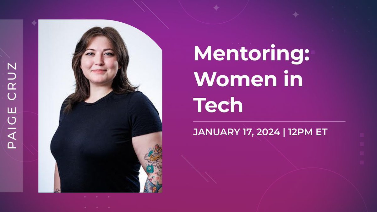 Save the date! Next month, our first Women in Tech Monthly Mentoring of 2024 with Paige Cruz! Make sure to RSVP to get the link! women-in-tech.thisdotmedia.com/women-in-tech-…