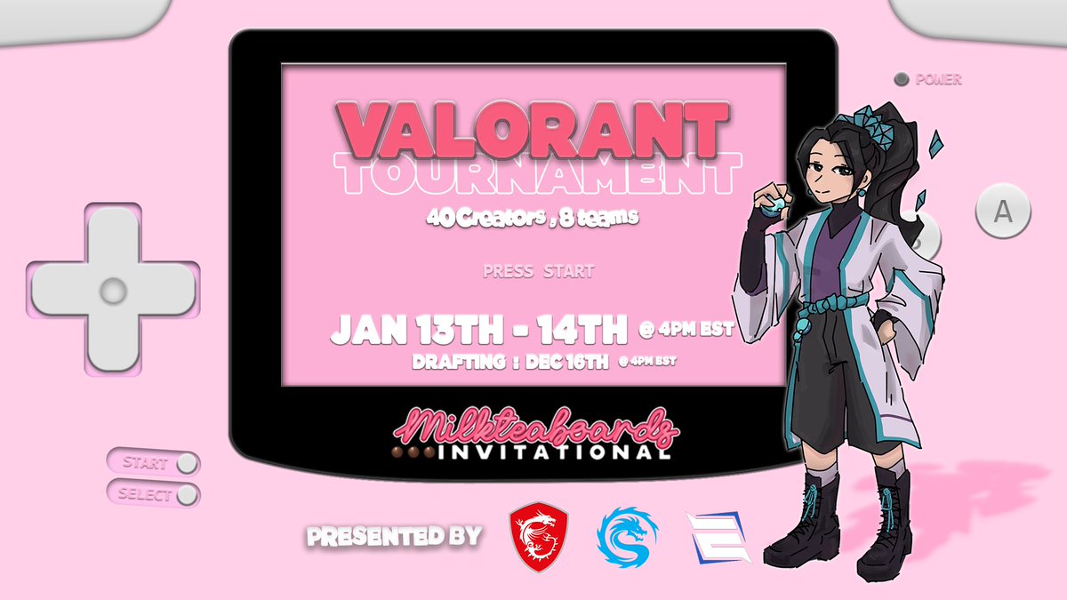 Senchigami is proud to be a part of the <a href="/milkteaboards/">austin</a> Valorant Tournament!

We are teaming up with <a href="/msiUSA/">MSI Gaming USA</a> and @team_eqx on January 13 and 14 @ 4PM EST! Please come support our creators and stay tuned for the roster!