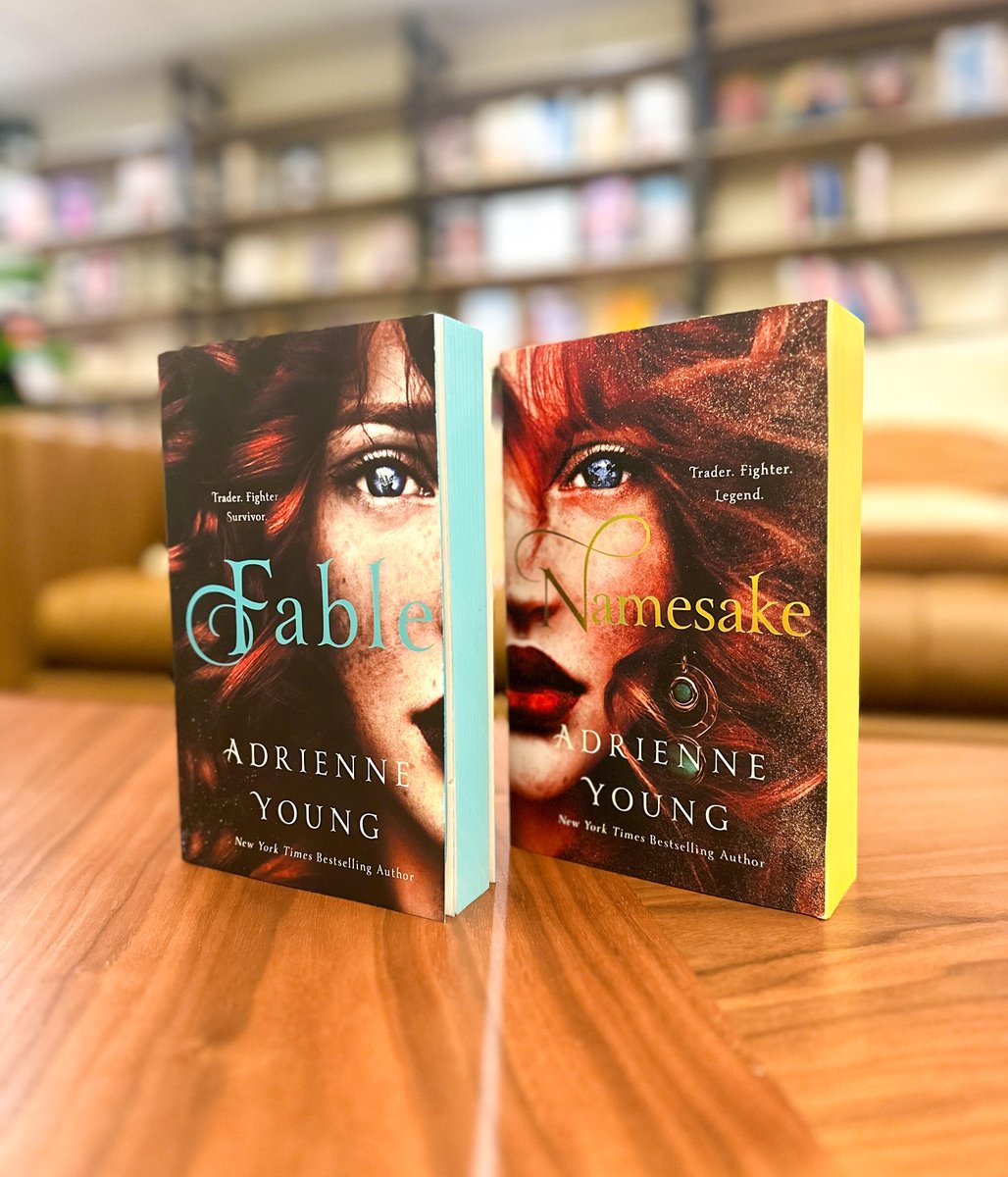 The jaw-dropping new editions of FABLE and NAMESAKE are almost here! 🌊 These paperback editions hit shelves January 2, featuring spray painted edges, only for the first print run! And NAMESAKE includes a bonus novella, Drift: Willa and Koy. Preorder your copies now!