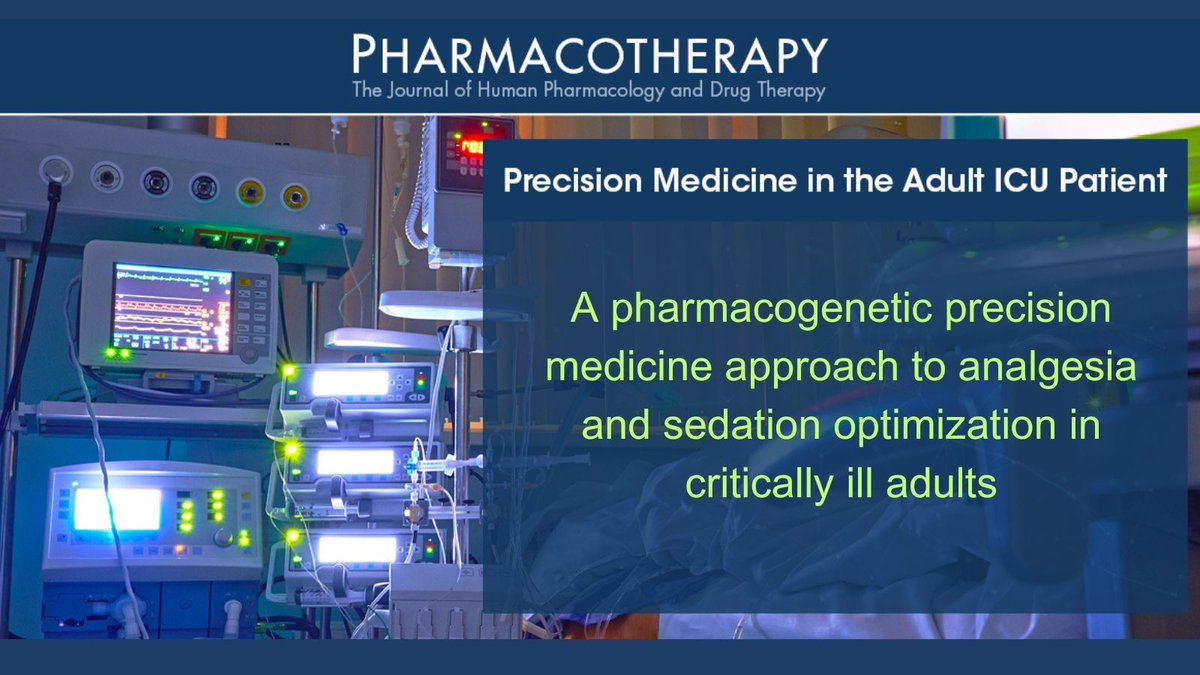 Analgesic & sedatives tailored to an individual's genetic makeup, environmental adaptations, and several other patient- and drug-related factors, will maximize effectiveness and help mitigate harm. FREE ACCESS buff.ly/3XCmXee @devlinpharmd @AmyDzierba @JoannaCCPharmD