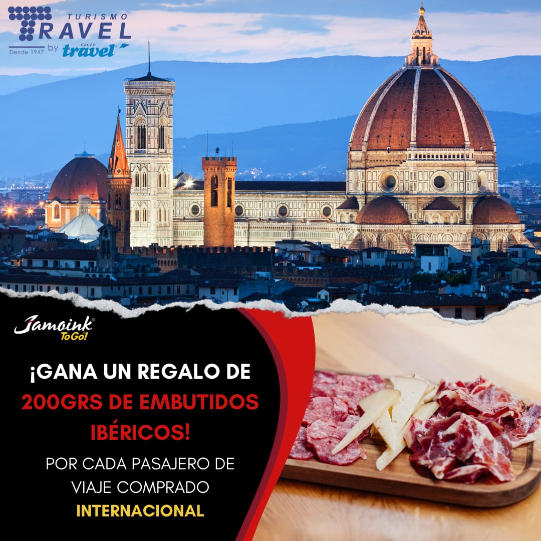¡Recomienda y Comparte nuestros Viajes Internacionales con una Jugosa Recompensa! 🌍✈️🍖
¡Llevate la sorpresa y gana el regalo de probar el fascinante sabor de los Embutidos Ibéricos!
Visitanos en: grupotravel.com #EmbutidosIbéricos #GrupoTravel