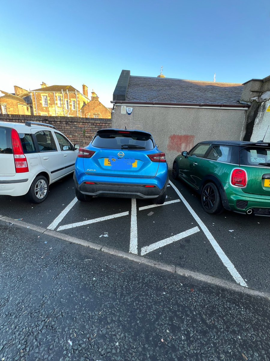 southlanarklass's tweet photo. The ignorance of people. Two photos two weeks apart but must happen everyday! Disabled people need the space to get in and out of their cars. Some have wheelchairs!!!!
#badparking #ignorant #AyrshireCouncil #publiccarpark #Irvine #Disabled #disability https://t.co/sRgET7aWmO