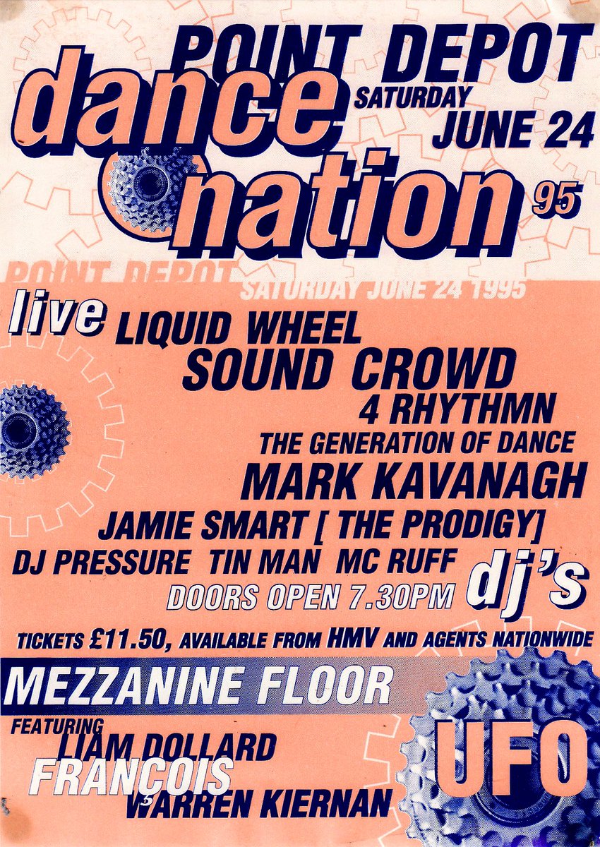 Has anyone else noticed that the lineup for ANALOG RHYTHMS on 23 December is the exact same as the Mezzanine floor lineup at Dance Nation 95?  What’s 28 years between friends…🙂 Get your tickets here eventbrite.ie/e/909originals… #rave #dancenation <a href="/bodytonic/">Bodytonic</a>