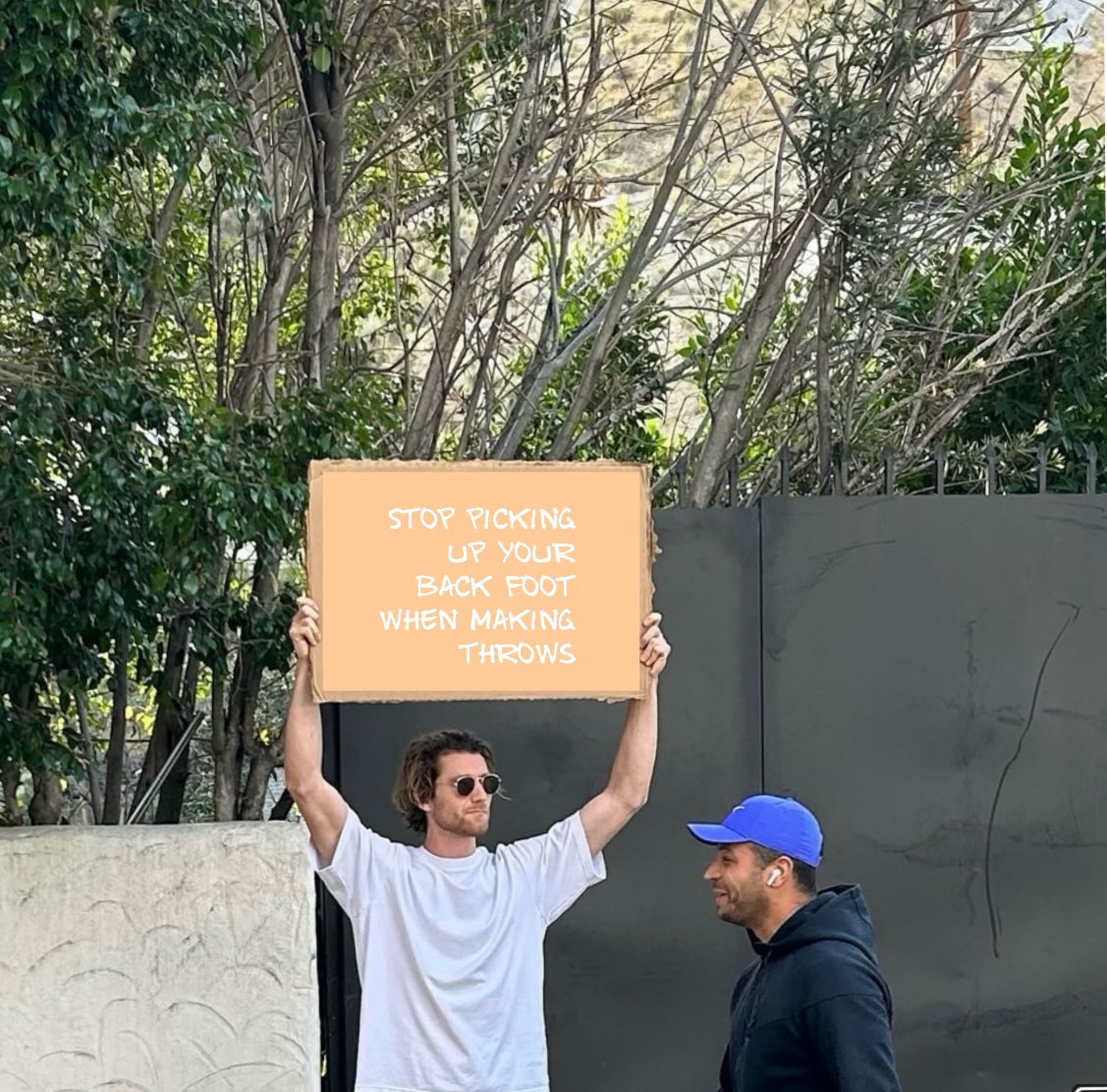 You heard the man…leaving your back foot down provides the hip power you need in order to make the throw your arm thinks it’s making! <a href="/bhamqb_100/">Coach Jason QB/100</a>