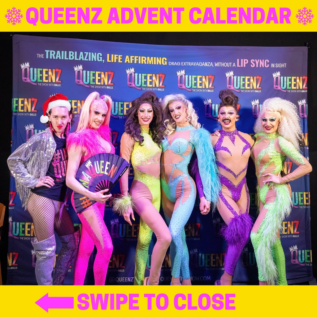queenztheshow's tweet photo. 📸Today's Queenzmas is celebrating all of you lovely lot who came and took a cute pic with us after the shows
🎟️https://t.co/pwBwds1XYh (2024 DATES INC WEST END TIX)
🛍️Use code QUEENZSF10 for 10% off all merch in our store this xmas!
#dragshow #livedrag #dragqueen #pride
https://t.co/jOIp40Rm90