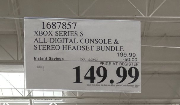 [閒聊] 海外Costco XSS+耳機套裝 149.99 美元