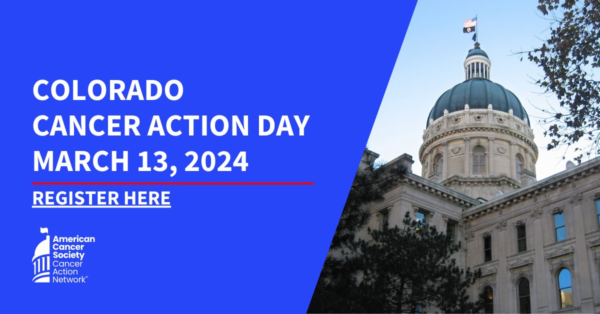 ACSCANCO's tweet image. Have you registered yet? Please join us on March 13 for our 2023 CO Cancer Action Day! It will be a great day of connecting with other volunteers and sharing your story with lawmakers. Register today: act.fightcancer.org/a/co-cancer-ac…
