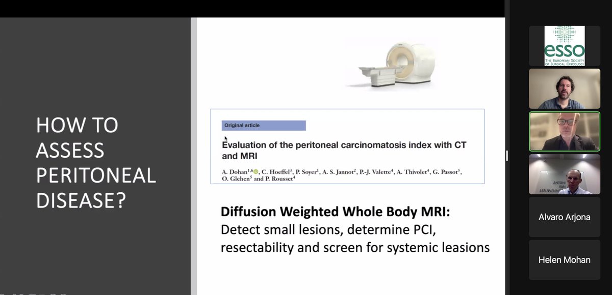 Excellent presentation and discussions in our @ESSOnews Webinar on Prevention and Treatment of Colorectal Peritoneal Metastases with HIPEC - An ounce of prevention is worth a pound of cure - 🔑 stays Tumor biology, mismatch repair–deficiency, RAS, BRAF ...