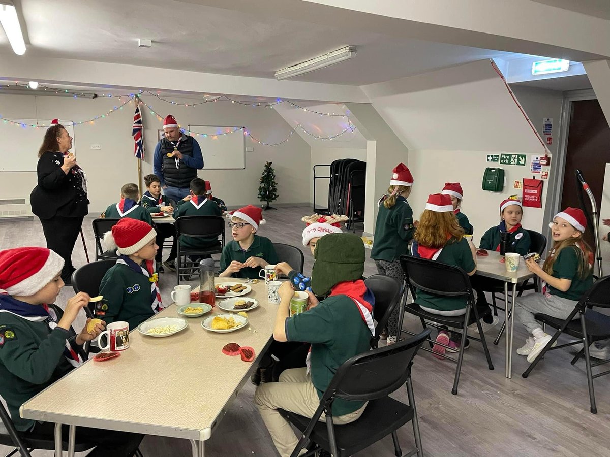 Wrapping up the Bramley Cubs year with a bang! 🎄🎅 Festive fun, friendly games, and Santa hats galore – celebrating a year of growth, camaraderie, and great scouting spirit. #SkillsForLife