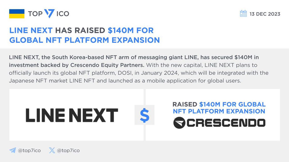 Japanese Social Media Giant Line Announces “LINE” and “DOSI” NFT