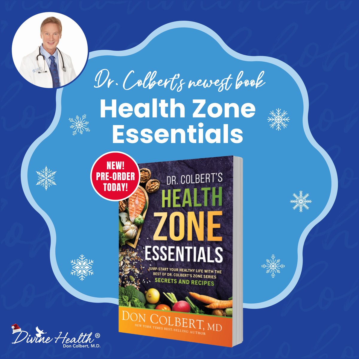 🎉 Introducing Dr. Colbert's NEW book, Health Zone Essentials!
🛍️ Pre-order Health Zone Essentials book here: divinehealth.com/all_products/s…

#health #healthessentials #newbook #healthzone #collagen #collagenpowder #hairskinnails #krilloil #omega3 #christmassales #bogosale