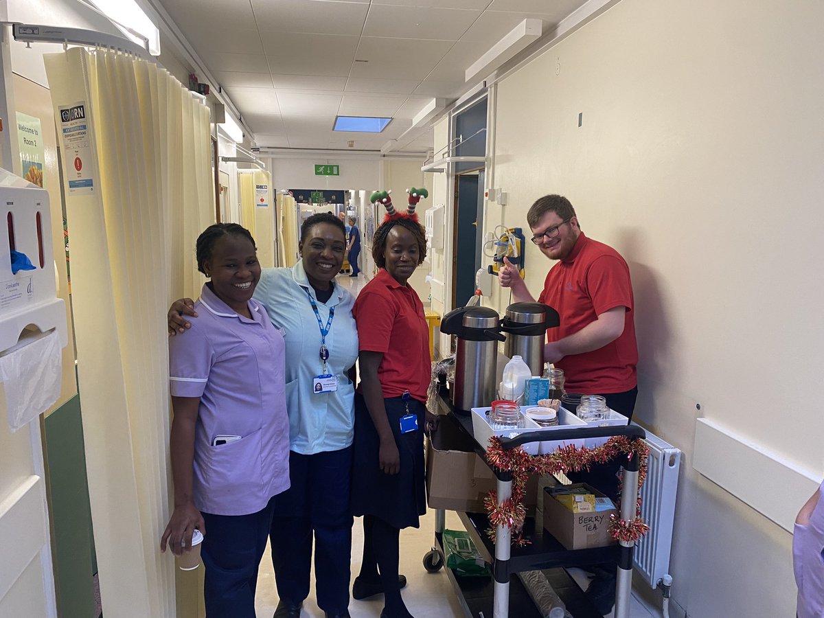 Was lovely meeting the Director of Nursing ,Midwifery and AHP doing the brew buddy trolley with our Volunteer service. At Ngh Maternity Thank you @NereaOdongoNGH for a lovely Cuppa 🍵. @NGH_Recruitment @NGHnhstrust