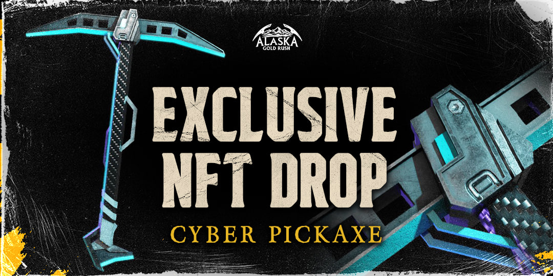 👾 Imagine a pickaxe so smart, it probably could do your taxes!👾

But it won't – 'cause it's busy helpin' you find gold in #AlaskaGoldRush. 🤖🌟

To get a "Cyber Pickaxe" make sure to stake your tokens as it's available exclusively for the high rollers with $CARAT staked in the