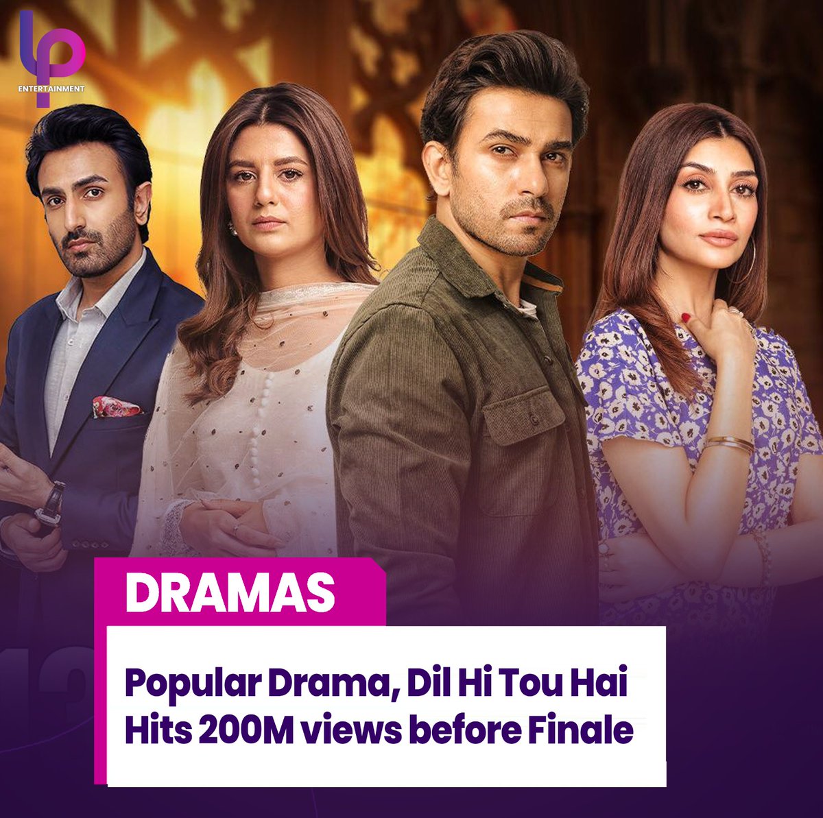 ARY's recently concluded drama serial 'Dil Hi Tou Hai' ends on a high note and becomes most watched last episode of 2023. 
Drama also surpassed 200M views on YouTube as well and got appreciation from the audience as well. 🙌❤

#DilHiTouHai #AliAnsari #HammadShoaib #ZoyaNasir