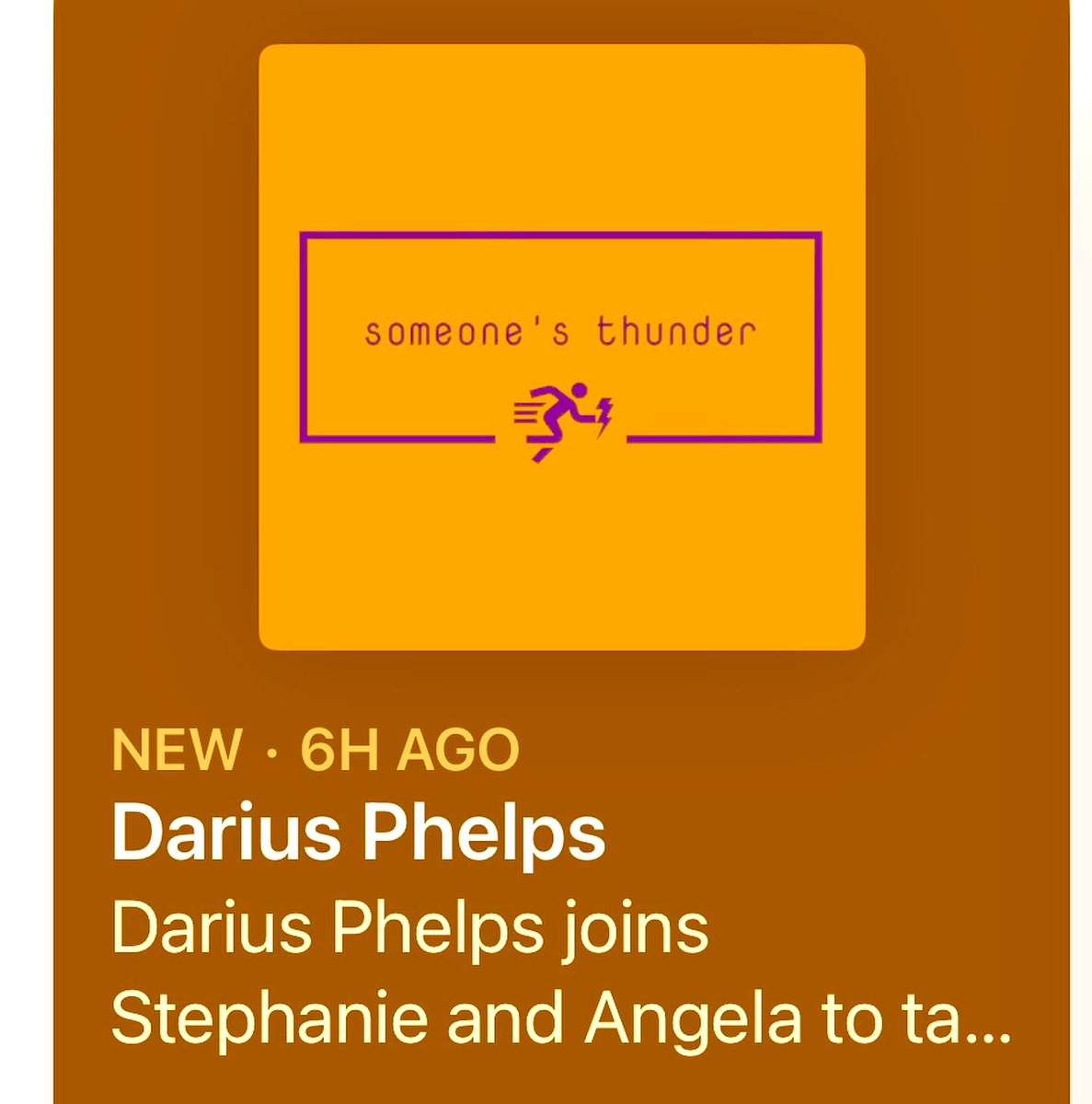 DROPPED a new episode on Someone’s Thunder Podcast! Listen now <a href="/ApplePodcasts/">Apple Podcasts</a> <a href="/spotifypodcasts/">Spotify Podcasts 🎙</a> or someonesthunder.com with special guest @dphelps1113