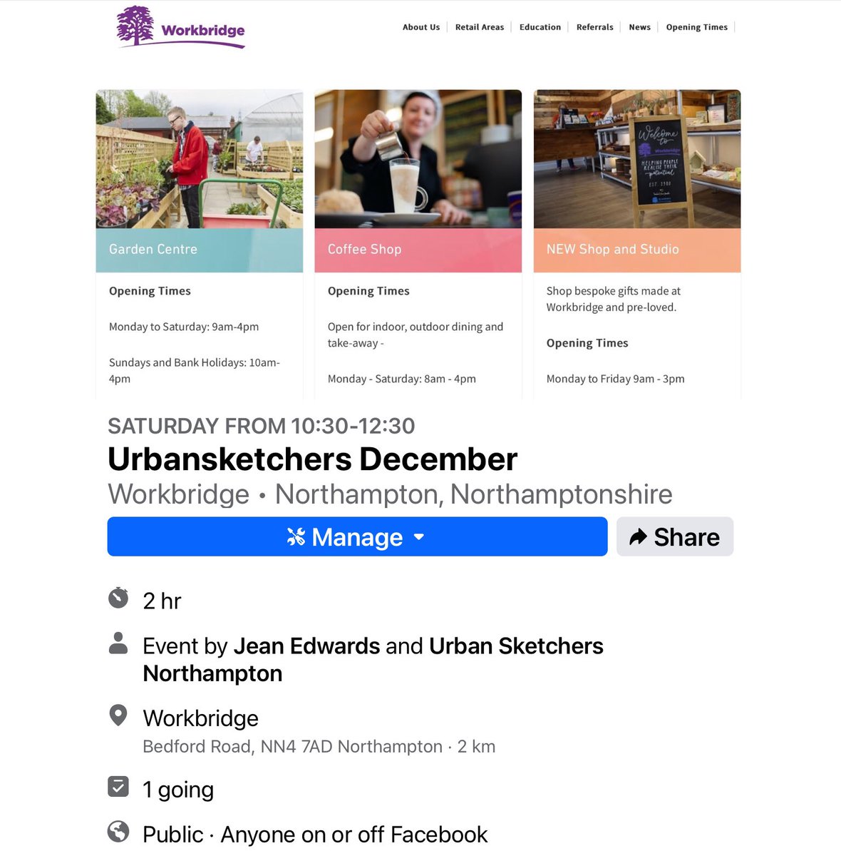 Our December #urbansketchers #usknorthampton event!