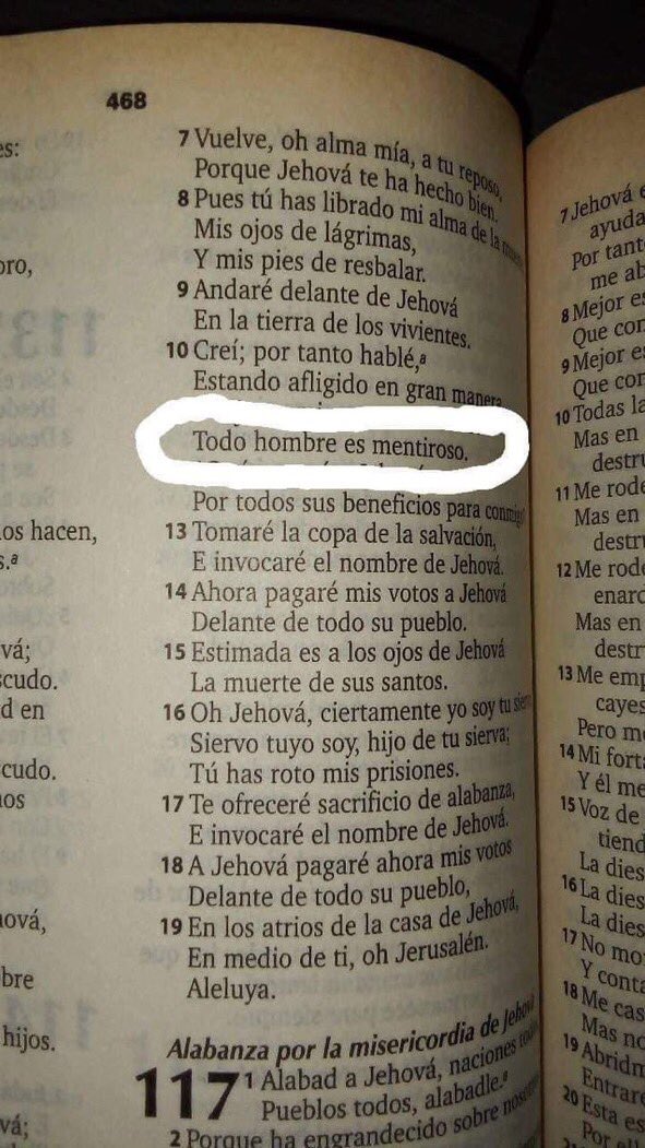 no lo digo yo lo dice la biblia