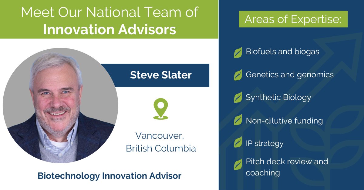 Steve has over 30 years of experience in #AgBiotech. Since 2014, he has focused on #biotech startups in CSO and CEO roles and has been an independent advisor to many companies in the industry.

Learn more ➡️ ow.ly/n5FG50QbyQy