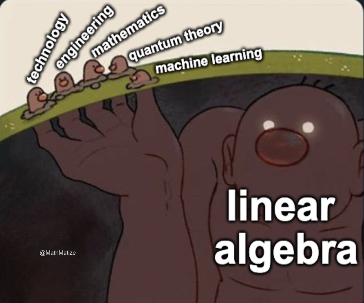 It's all linear algebra