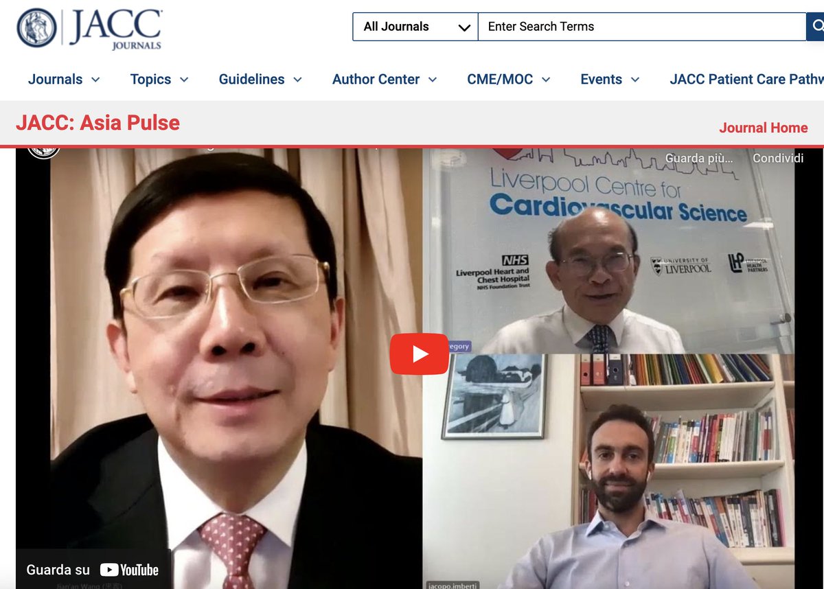 🌋Opening video of #JACCAsia Pulse, Career Series

We discuss on #mentorship, cultivating #relationships,  tips & tricks on research, and much more!

🙏Tnx Jian’an Wang & @LiverpoolCCS
@JACCJournals @ACCinTouch @ACCmediacenter

🖇️jacc.org/jacc-asia/puls…