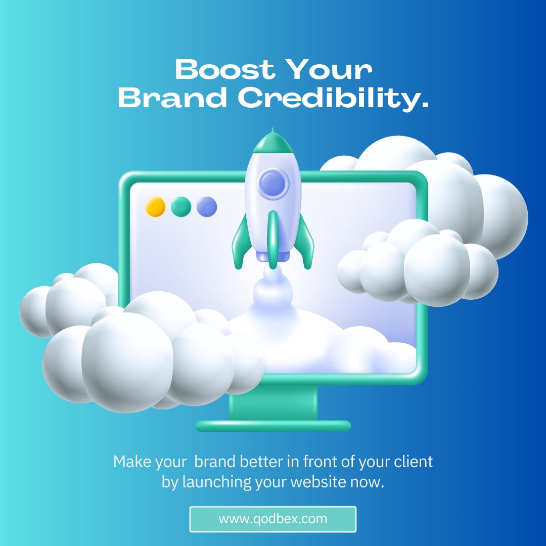 qodbex's tweet image. Elevate Your Brand Credibility! 🚀

✨ Boost your presence with a professional website. Launch yours now at qodbex.com and leave a lasting impression on your clients. Ready to stand out? 

..
..

#BrandCredibility #WebLaunch #Qodbex