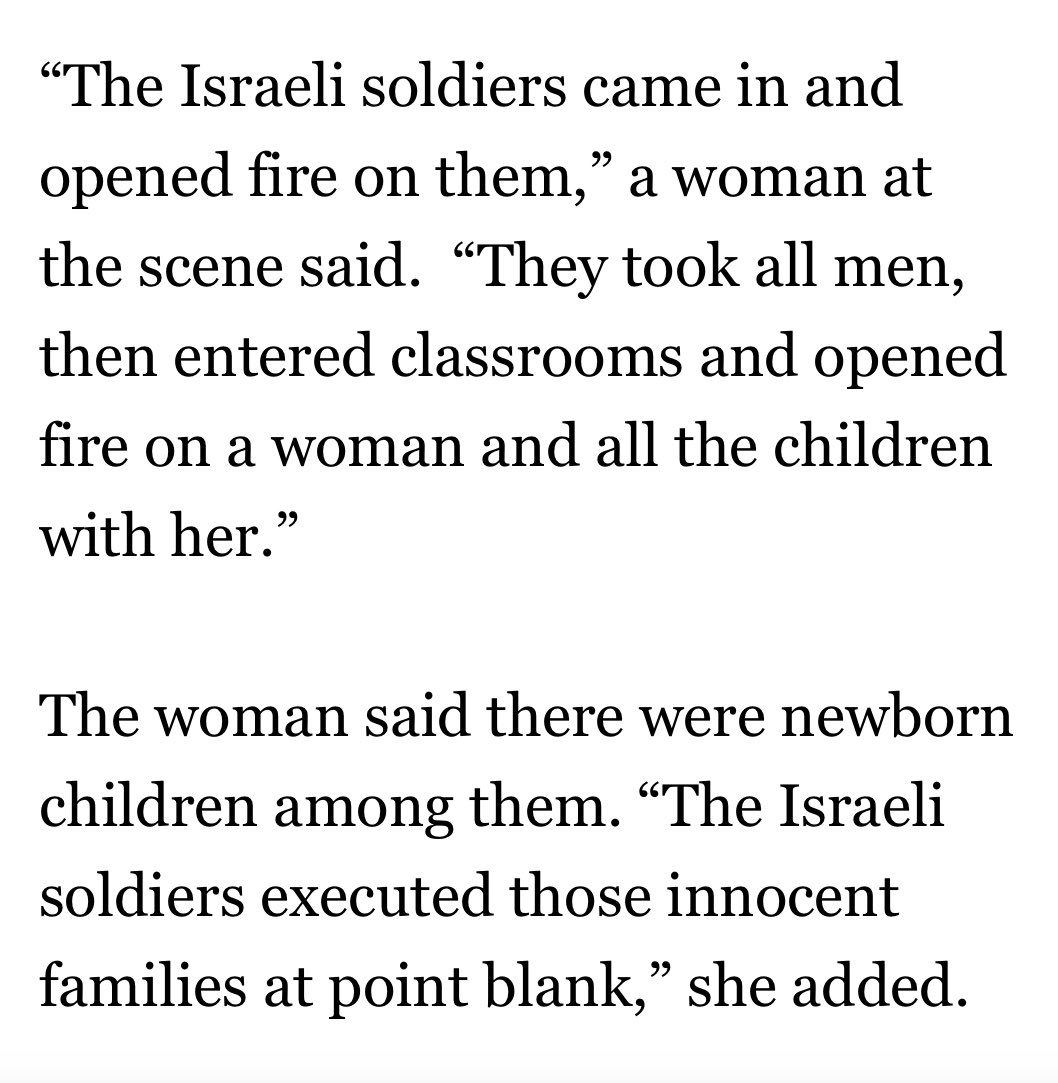 This woman says she witnessed Israeli soldiers execute women, kids, and babies sheltering inside a school in Gaza. New images from the school show bodies piled up inside.