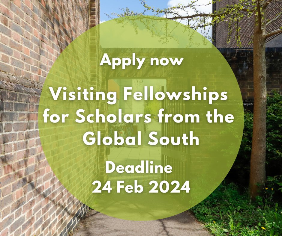 📣 Open for applications Visiting Fellowships for Scholars from the Global South Scholars will be able to exchange ideas with other researchers at Cambridge and benefit from access to the University’s collections & resources ⏳ Deadline 26 Feb 2024 🔗 bit.ly/3GBiGRA