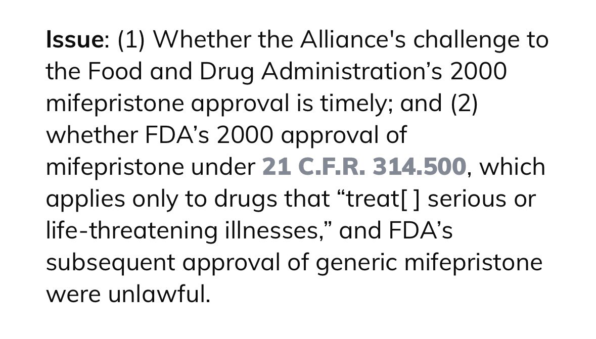 The Supreme Court also denied a cross-appeal filed by the anti-abortion doctors challenging the original FDA approval of mifepristone. This bodes very well for the future of this drug. But we’re not entirely out of the woods yet. Here’s what that appeal sought to resolve: