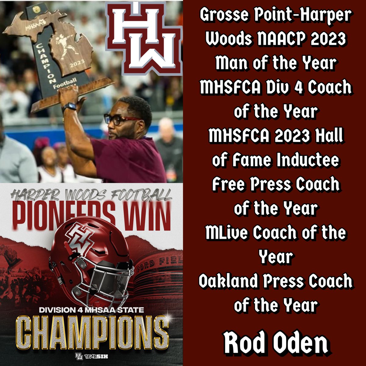 Congrats to <a href="/CoachRodOden/">Coach Rod Oden</a>