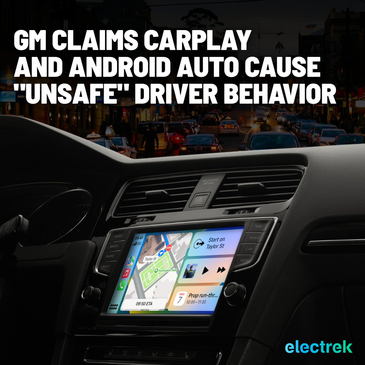 GM claims CarPlay and Android Auto cause unsafe driver behavior