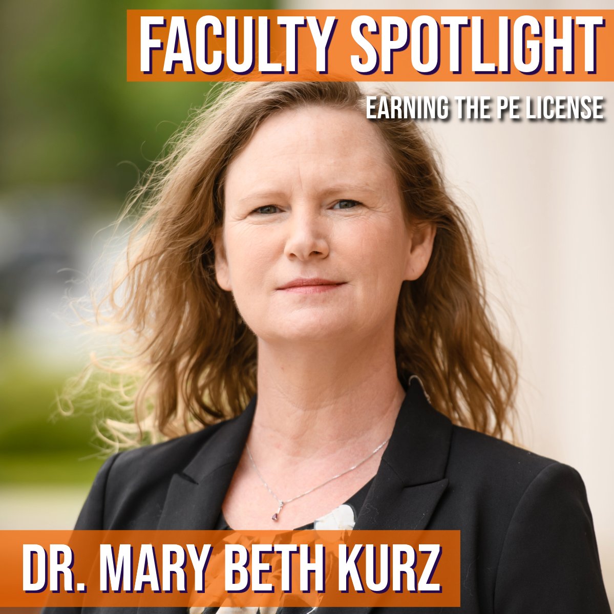 Congratulations to Dr. Mary Beth Kurz, an associate professor in Clemson IE, for passing the PE exam and receiving her PE license!

#pecertified #peexam #pe #liscensed