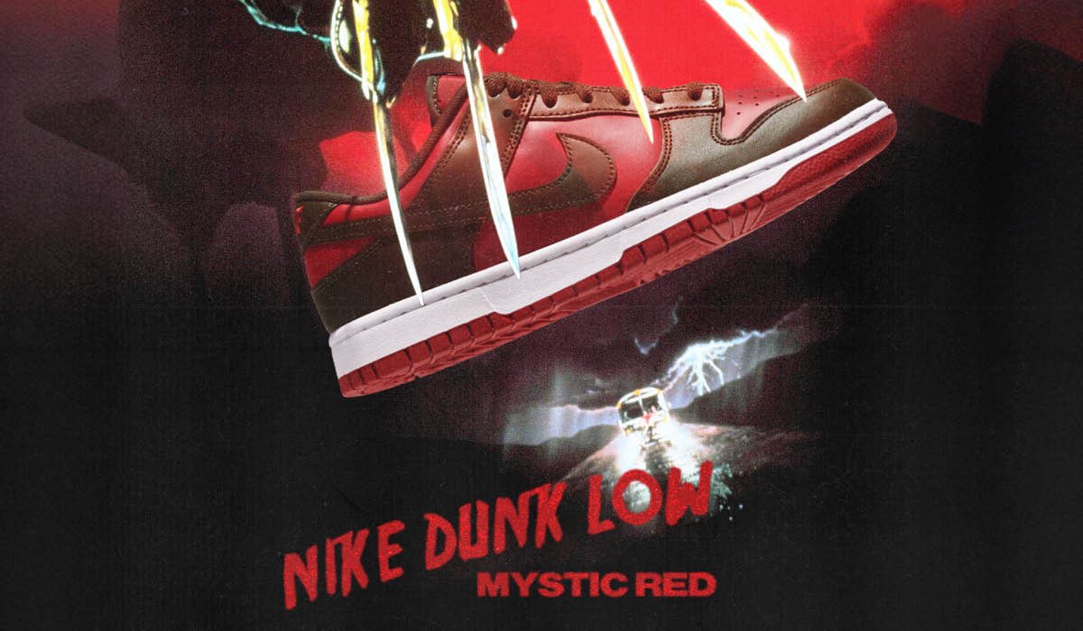 NIKE DUNK LOW RETRO “MYSTIC RED” Available now both in-store & online - lapstoneandhammer.com/collections/ne… Men’s sizes: 6-13 ($115).