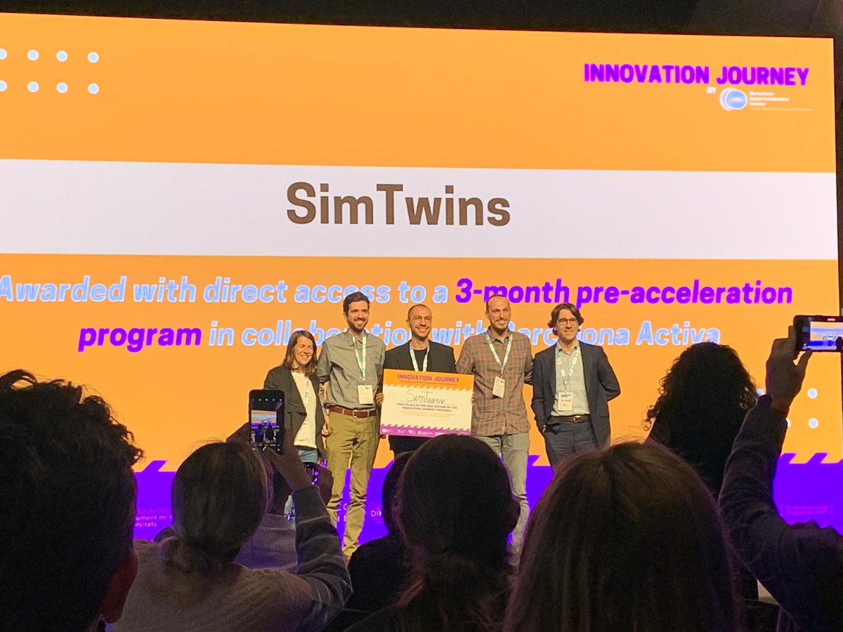BSC_CNS's tweet image. 🚀Final award ceremony of the #InnovationJourney #techspirit
 🏅The winner projects are:
▪SimTwins-Enhancing industries&apos; future by digital twins
▪OneCareAI-Better predict stroke risk using AI
▪HoriZyme-Preventing microplastics in water through enzyme design

👏Congratulations!