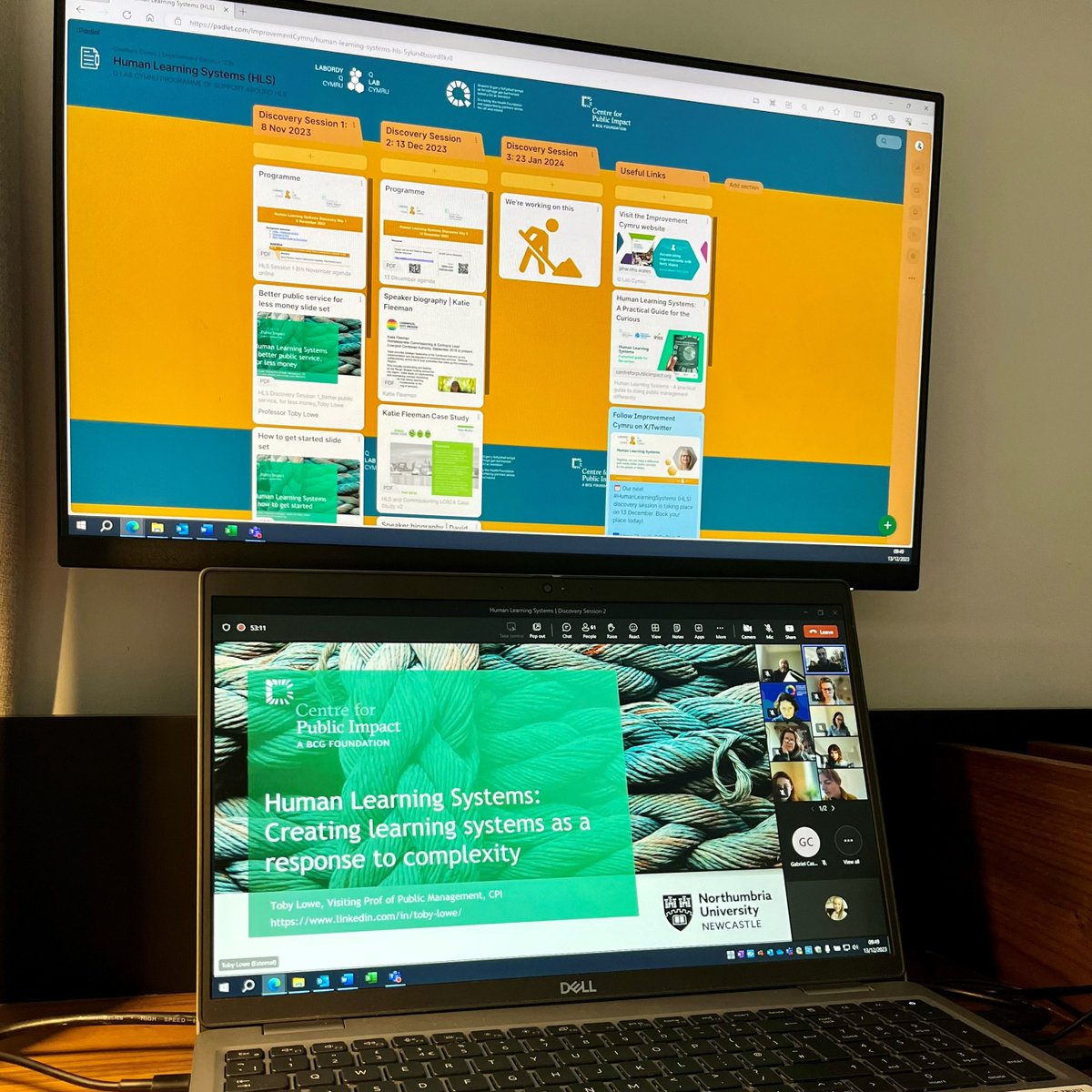 ImprovementCym's tweet image. Today, #QLabCymru and @CPI_foundation hosted the second #HumanLearningSystems discovery session, joined by Prof Toby Lowe. 
We enjoyed expanding on creative conversations and hearing inspiring examples of HLS in practice.

📅Join us for the last session! ➡️forms.office.com/pages/response…