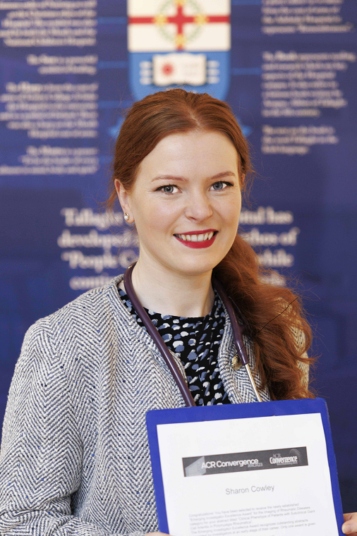 TUH_Tallaght's tweet photo. Well done to our Specialist Registrar Dr. Sharon Cowley who won the Emerging Investigator award at the American Congress of Rheumatology.

Sharon presented research on the ‘Clinical Phenotype of Patients with Subclinical Giant Cell Arteritis in Polymyalgia Rheumatica. https://t.co/Aut79SGXbK