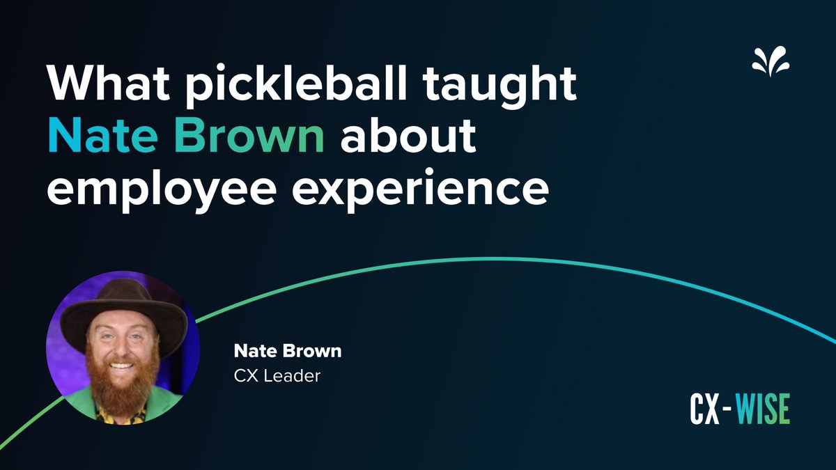 🚨 A new episode of #CXWISE just dropped! 🚨 Nate Brown [@CXAccelerator] explains what the pickleball community camaraderie can teach businesses about employee experience and delivering excellent business outcomes. Listen 🔗 ms.spr.ly/6013iVPPS