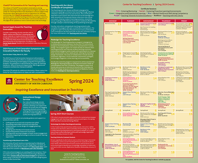 The CTE Spring 2024 Events Calendar is live! The events in the Spring 2024 Events Calendar allow you to explore a broad range of topics for your professional development, whether you are a veteran or a novice teacher. ow.ly/kRR550QhECh