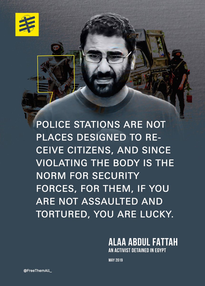 When will restrictions and abuse against opponents and human rights defenders come to an end in #Egypt?

#SaveAlaa #FreeAlaa 
@paulmasonnews 
@ashahshahani 
@BiancaJagger