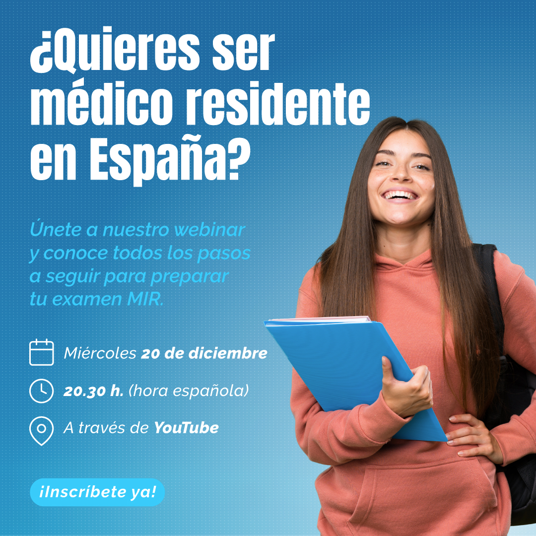 mirasturias's tweet image. 📢¿Quieres presentarte al #ExamenMIR en España? ¡No te pierdas nuestro webinar para médicos extracomunitarios y descubre los pasos clave para asegurar tu plaza de médico residente!

 ¡Apúntate ya! 😉
mtr.cool/zadyskzkwg

#2MIR24 #MIRplus #MEDplus #MIRAsturias
