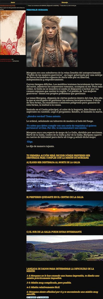 ErasForo's tweet image. Sumérgete en esta nueva aventura de rol donde tú eliges las decisiones. ¿Quieres una aventura con nosotros?

erasdelmundo.foroactivo.com/t4576-las-aven…

#rol #forosderol #rolenforos #erasdelmundoforo #roleplay