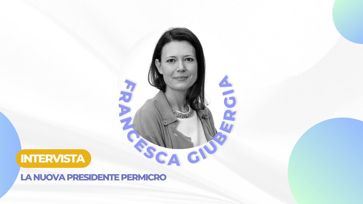 Abbiamo intervistato per voi Francesca Giubergia, nuova #Presidente di #PerMicro, cercando di approfondire i tratti più e meno noti di questa nuova figura di #GovernanceFemminile che siamo già fieri di avere in squadra: permicro.it/la-nuova-presi…

#welcomeonBoard #team