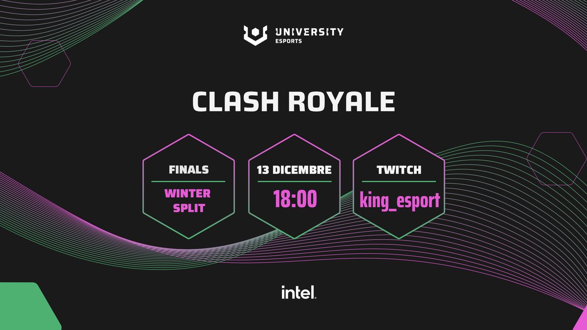 🔥Oggi ci troviamo con le finali di Clash Royale, chi riuscirà a laurearsi campione del Winter Split dell'University Esports? 👤@MatteoCROP 👤@Wyzeeeee 👤@giuliomortadels 🎙️@DC_system e @Klais28 ci terranno compagnia nel canale Twitch di @king___esport!…